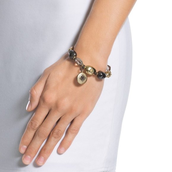 Chico's CELIA STRETCH BRACELET Mixed Metal Stretch - Picture 2 of 2